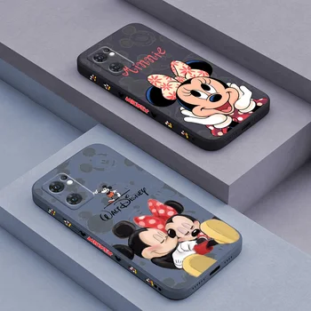 Disney Minnie Mouse Telefon Caz Pentru OPPO find X5 X3 X2 Neo Lite Reno 4 3 2 Z Pro 5G Lichid Stânga Coarda Funda Acoperi