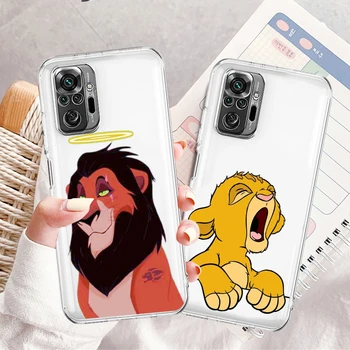 Caz de telefon Pentru Xiaomi Redmi Notă 11E 11 11 11T 10 10 9 9 T 9 8 8T Pro Plus 5G 7 Disney The Lion King Art Capac Transparent