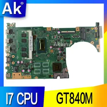 AK Q551LN Placa de baza REV2.1 4G de Memorie I7-4510 GT840 Pentru ASUS Q551LN Laptop placa de baza Q551LN Placa de baza Q551LN Placa de baza