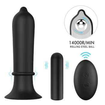 Silicon Anal Plug Bijuterii Penis artificial Vibratoare Jucarii Sexuale pentru Femei Prostata Masaj Glonț Vibrador Dop de Fund Pentru Bărbați Gay