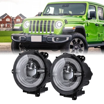 2022 Dot E-Mark 9 Inch Faruri Rotunde De Lumină Led Pentru Jeep Wrangler Jl Accesorii 9