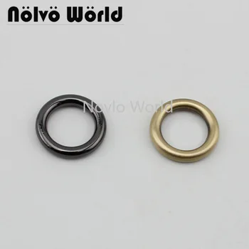 Nolvo Lume 20-100buc 5 culori Sudate inel cerc de 3,5 mm sârmă,14mm 1/2 inch de cusut mic aliaj metalic Rotund inele