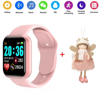 Copii Ceas Digital Inteligent Femei Memento Apel de Ritm Cardiac Ceas de Monitorizare Pentru Android IOS copii cadouri fete de ceas