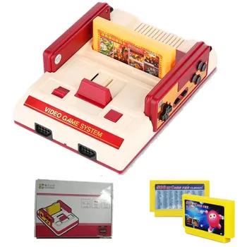 Mini-Consolă de jocuri TV 8 Biți Retro Joc Video Consola +500 ÎN 1 Carte de Joc cu două Controlere Pentru FC NES Handheld Joc de Jucător