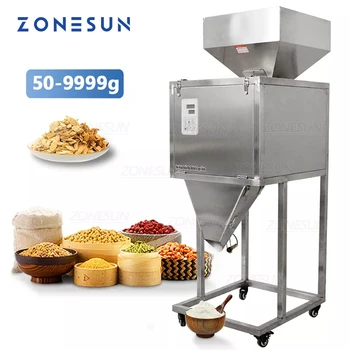 ZONESUN 50-9999g Semi-automate de Pulbere Uscată de Umplere Mașină de Cântărire Granule de Orez Materiale produse Alimentare de Umplere Utilaje de Ambalare