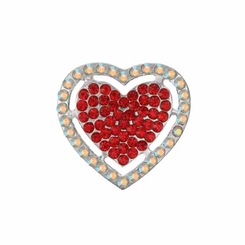 Butoane transport Gratuit diamant 24mm stras inima butonul pentru Acasă decorare accesorii Valentine Zi 10BUC/LOT(BTN-5427)