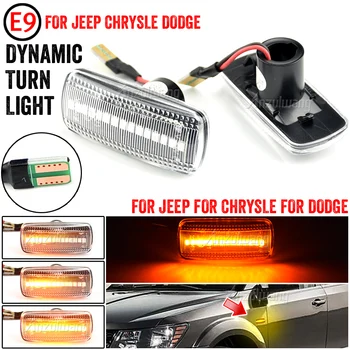 Led-uri dinamice de poziție Laterale pentru Jeep patriot, compass Lumina de Semnalizare pentru Chrysler 300C LED Intermitent Repetor pentru dodge Avenger