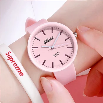 WOKAI de înaltă calitate de moda pentru femei stil minimalist silicon cuarț de Afaceri student Sport impermeabil ceas retro 34mm