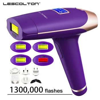 Lescolton IPL Epilator cu Laser de Îndepărtare a Părului Permanent Epilator cu Laser Violet Versiune Îmbunătățită Bikini Trimmer pentru Femei de Ras