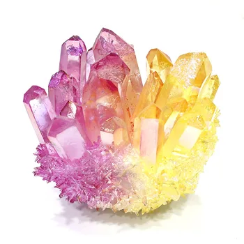 1 Buc Aura Naturale Cluster De Cristal Pentru Decor Acasă