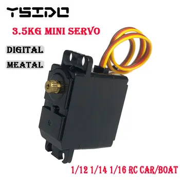 3.5 kg Metal Gear Mini Digital Servo pentru 1/16 1/14 1/12 RC WPL Wltoys HSP Remo XLH HBX Robot Barca, Avion, Masina