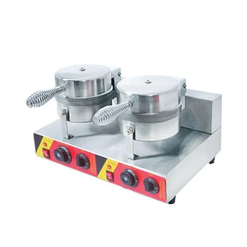 Comerciale Waffle Maker Dublu-cuptor de Copt Vafe Aparat Electric Mașină Comerciale Gustare Echipamente NP-600