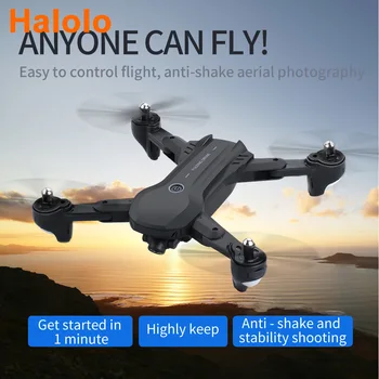 Halolo FPV RC Drone Camera 4K Fluxului Optic HD Dual Camera Video Aeriană RC Quadcopter Aeronave Quadrocopter Jucării Copil