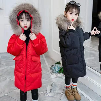 Jos Rusia, Iarna Fete De Iarna Din Bumbac Pentru Copii Îngroșarea Cald În Jos Jachete De Blană Cu Glugă Îmbrăcăminte Paltoane Fete De Îmbrăcăminte Exterioară Parka
