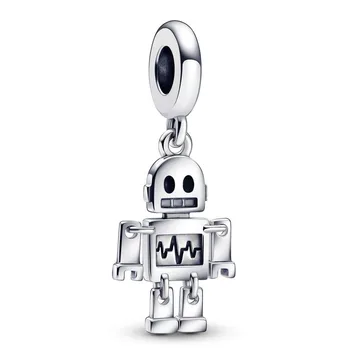 Autentic Argint 925 Clipe Dorit Robot Legăna Farmecul Șirag De Mărgele Se Potrivesc Brățară Pandora & Colier Bijuterii
