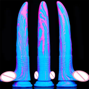 Gros Realistic Dildo Pentru Femei Super Lung Penis Fals Cu Ventuza Dick Sex Produsele Jucarie Sexuala Pentru Femeie Vagine Masturbari