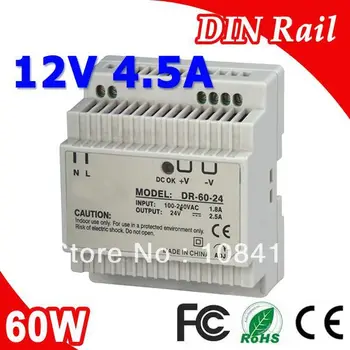 DR-60-12 LED-uri Din Rail mount Alimentare Transformator 12V DC 4.5 O Ieșire SMPS