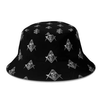 Noi Unisex Francmason Model Compas Masonic Găleată Pălărie De Femei De Vară De Protecție Solară Boonie Hat Bărbați Streetwear Pescar Pălării