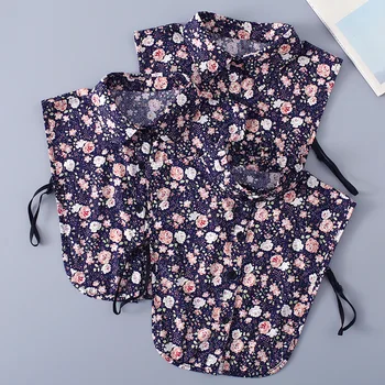 Moda Florale Guler Fals Pentru Femei Tricou Gulere Detașabile Rever Bluza Top Haine Tricou Pulover Accesorii Decor
