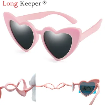 Timp Keeper ochelari de Soare Copil Fete Baieti Polarizate Copiii Inima Ochelari de Soare PC UV400 Ochelari de vedere Ochelari de Moale de Înaltă Calitate de Moda