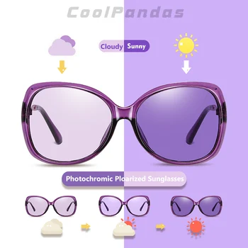 Supradimensionate Pilot Fotocromatică ochelari de Soare Pentru Femei 2020 Vintage Marca de Conducere Violet Ochelari de Soare doamnelor lunette de soleil femme