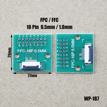 1buc FPC/FFC 4P-80P Sudură 0.5 Loc Capacul Și Conectați-0,5 MM La Mufa Drept 2.54 Flexibil Cablu Adaptor de Bord WP-187