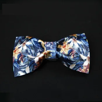 Nou Brand de Moda pentru Bărbați Papion Pădure Tropicală de Imprimare Papion Petrecere de Nunta Cravată Pentru Bărbați Fluture Papion