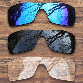 Millerswap 3 Piese Negru.Albastru.Clar Polarizat Lentile de Înlocuire pentru Oakley Batwolf OO9101 ochelari de Soare