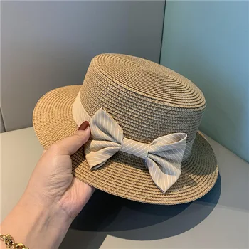 2022 Nou Elegant Pălărie de Vară, Plajă, Pălării de Soare Pălărie de Paie pentru Femei Chapeau De Paille Gorro Sombrero Sol Palha Panama Capac Capace
