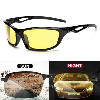 2023 Noapte Viziune Ochelari Pentru Faruri Polarizat ochelari de Soare de Conducere Galben Lentile UV400 Protecție Noapte Ochelari pentru Sofer