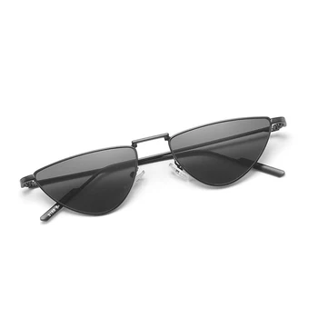 2021 nou unisex moda semicerc mic cadru ochelari de soare retro de metal ochi de pisica ochelari de soare femei de stradă de conducere bărbați ochelari