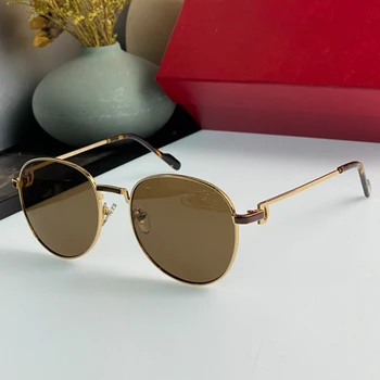Franța Stil Lux Titan Pur Originale ochelari de Soare Moda pentru Femei Ochelari de vedere Barbati Clasic Retro Solare Ochelari cu Originalele