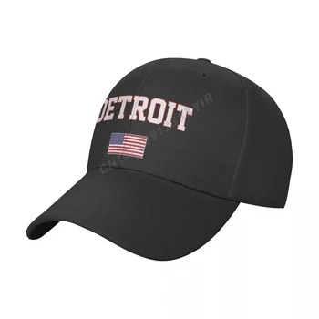 Șapcă de Baseball Detroit, America de Pavilion, statele UNITE ale americii Statele Unite ale americii Oraș Sălbatic Umbra Soare a Atins Reglabil în aer liber Capace