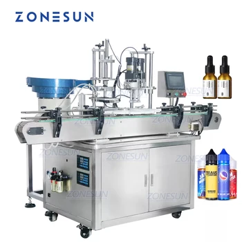 ZONESUN ZS-AFC1 3in1 Automata Dublu Capete Rotative Parfum Ulei Esențial de cerneală lichid Flacon Plafonarea Mașină de Umplere