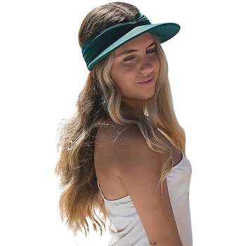 Femei Vara Pălării de Soare Noua Moda Solid Doamnelor Coada de cal Plaja Hat Solid Elastic Simplu de protecție Solară, Pălării Pentru Femei 2021
