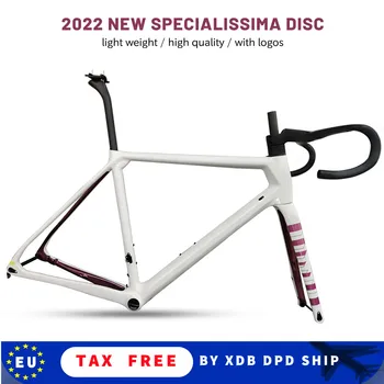 2022 Specialissima Bicicletă Super-Ușoară Disc Drum Cadre T1000 UD Carbon Disc Frana Bicicleta de Curse de Biciclete Frameset Cu Handleabar