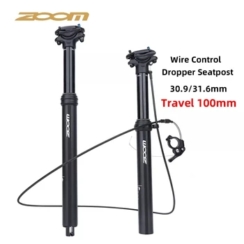 Zoom Dropper Seatpost Maneta de 30.9 mm 31.6 mm Mtb Interne Externe Sârmă de Control Post Scaun Reglabil pe Înălțime, Ciclism Seat Tube