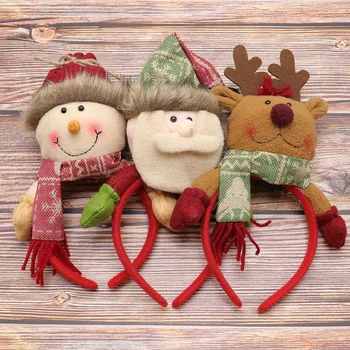 Cadou de crăciun de Păr Accesorii par Lung Bătrân om de Zăpadă, Ornamente de Crăciun Bentita Ins Șeful Cataramă Petrecere de Vacanță Dress Up