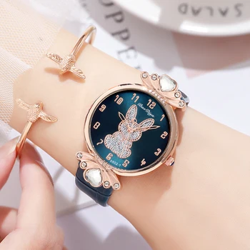 Femei De Moda Ceas Seturi Pentru Femei Brand De Lux Din Piele De Fete Ceas De Mână Cuarț Drăguț Saat Zegarek Damski Reloj Mujer Elegante