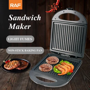Electric 4 Felie Acasă Vafe Sandwich Maker Inox Sandwich Toaster Presă Panini Grill