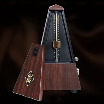Chitara Metronom Online Mecanic cu Pendul Mecanico Lemn de culoare pentru Chitara Pian Vioara, Instrument Muzical