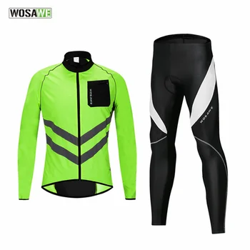 Oamenii Reflectorizante Windproof Jersey Fleece Cald Impermeabil Ultralight MTB Biciclete Rutier Îmbrăcăminte Respirabil Rapid-Uscat Sportwear