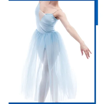 Gratuit Nava Femei Rochie De Balet Pentru Adulți,Albastru Moale Rochii De Balet Romantic De Balet 