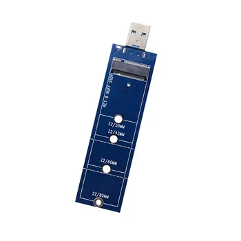 Card adaptor USB 3.0 La 80mm M. 2 unitati solid state SSD Cheie B B+M Tip 2280 2260 2242 2230 Expansiune Converter 5Gbps M2 Usb2.0 Plug and Play