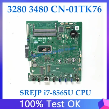 De înaltă Calitate, Placa de baza NC-01TK76 01TK76 01TK76 Pentru Dell 3280 3480 Laptop Placa de baza SREJP i7-8565U CPU 100% Complet de Lucru Bine