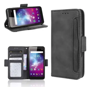 Piele caz de telefon pentru ZTE Blade A3 Lite Capacul din spate Flip portofel carte cu stand Retro Coque fundas