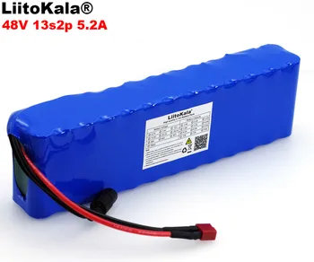 LiitoKala 48V 5.2 ah 13s2p de Mare Putere Baterie 18650 Electric Vehicul Motocicleta Electrica DIY Baterie 48v BMS Protecție