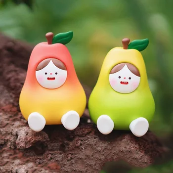 Fermă de fructe KONG Serie Orb Cutie Jucarii de Fasole Figurine Anime Kawaii Cifre Decor Surpriza Cred Sac Fete Cadou de Ziua de nastere