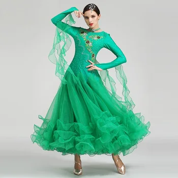 standard de bal rochie de femeie dans modern costum de dans rumba rochii pentru dans ballroom tango vals vienez rochie