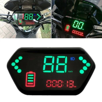 48V / 60V Motocicleta Kilometrajul Digital Display LCD Tahometru Vitezometru LCD pentru Motocicleta Electrica